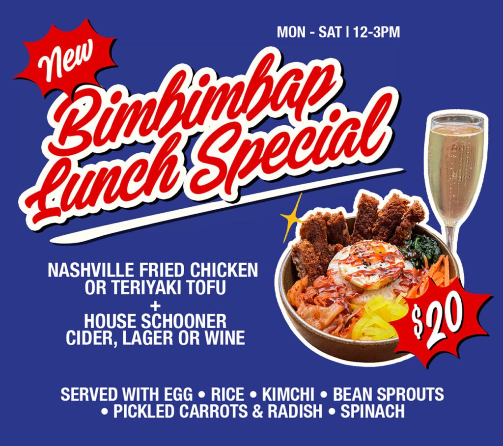 Bimbimbap Lunch Special at The Joint Bar Melbourne