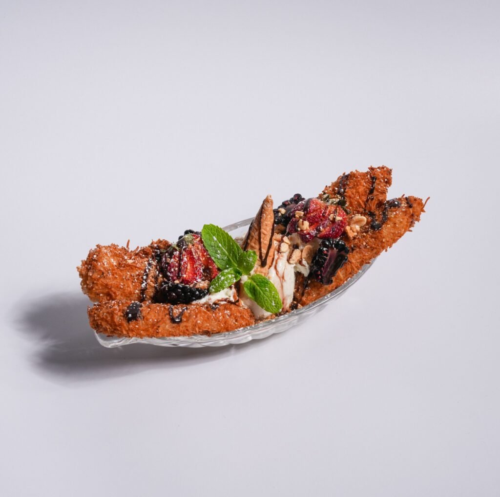 Fried Coconut Banana Split at The Joint Bar Melbourne