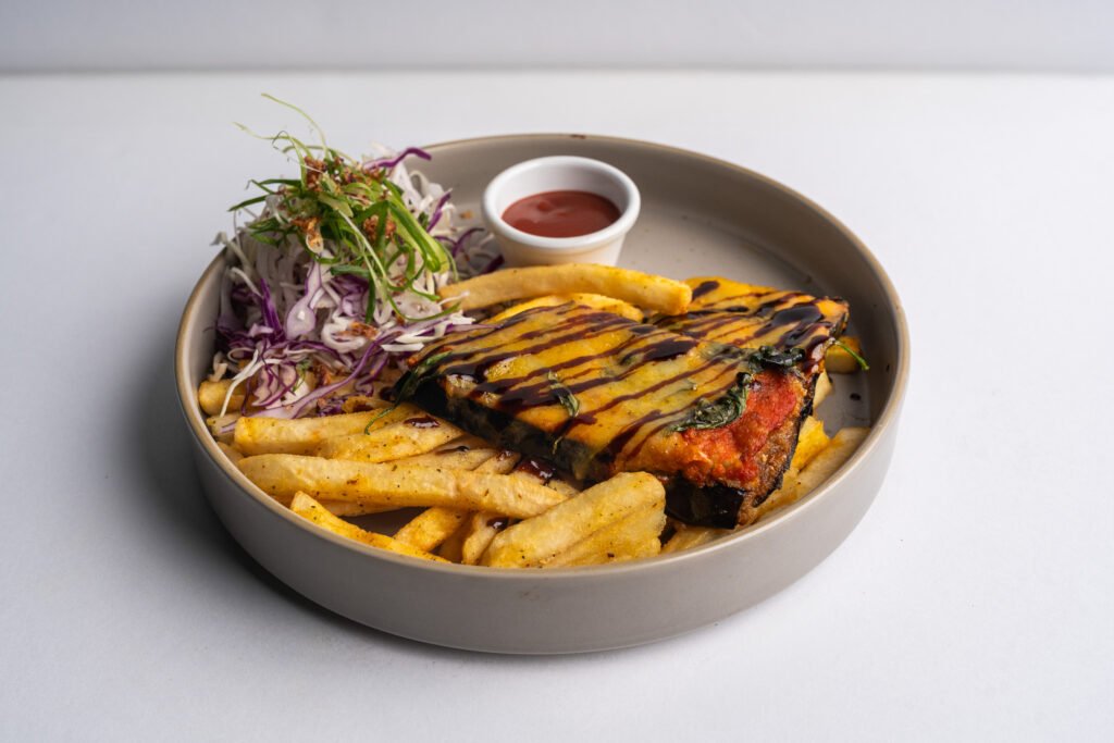 Katsu Eggplant Parmigiana at The Joint Bar Melbourne